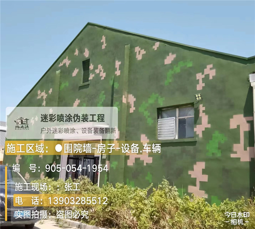 龙岩外墙数码迷彩漆施工报价清单（100㎡标准墙面测算）